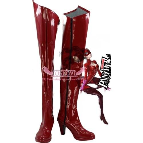 Persona 5 Anne Takamaki Red Shoes Cosplay Boots CosplayLove For Christmas Halloween