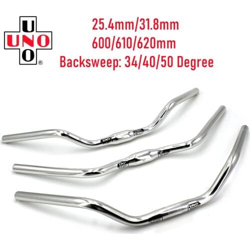 UNO Aluminum Alloy Mountain Swallow Shaped Bicycle Handlebar 25.4/31.8mmx600/610/620mm Road Bike Handlebar Parst