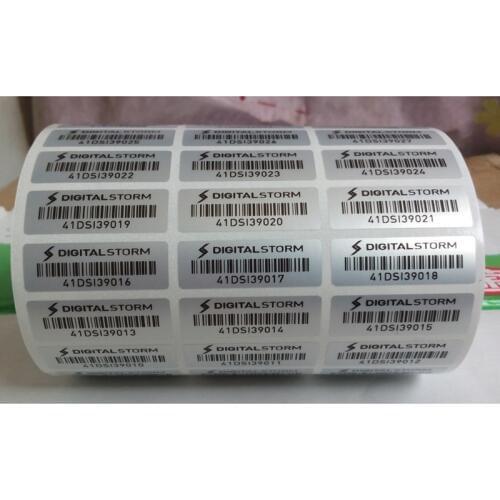 Blank self adhesive labels in roll,customer printing adhesive promotion water proof barcode label