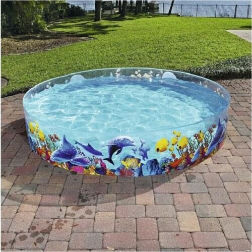 Family swimming pool Round hard rubber pool inflatable toys Ocean ball pool summer swimming for kids