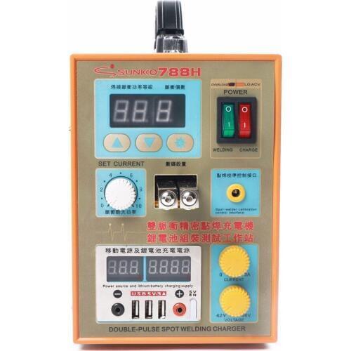 Sunkko 788H-USB Battery Spot Welder for 18650 Lithium Battery Welding Charger Tester