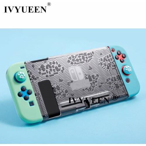 IVYUEEN for Nintendos Switch NS Console Animal Crossing Protective Hard Case for Nintend Switch JoyCon Joy Con Back Shell Cover