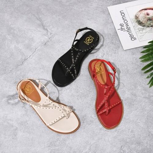 SKLFGXZY New Summer Style Girls Sandals Genuine Leather Fashion Beach Womens Shoes Real Cowhide Sandals Size 34-43