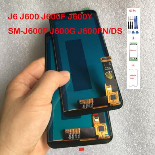 For Samsung Galaxy J6 2018 J600 J600F J600Y LCD screen Display and touch Glass pannel Assembly TFT Version Can adjust brightness