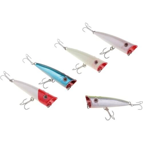 13 cm/5.1 inch Popper Fishing Lure Hard Artificial Bait Big Game Trolling Floating Bass Pike CrankBait Lures Dropshipping