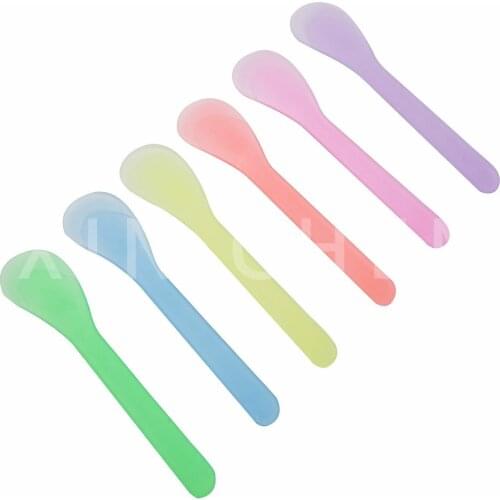 500pcs Mini Cosmetic Spatulas Mask Mixing Spoon Spatulas,Facial Skin Care Mask Fan Brushes Applicator, DIY Makeup Tool Kits