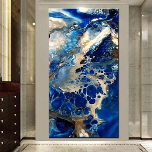 70x140cm Abstract blue waterfall diamond painting cross stitch diamond mosaic full square round diamond embroidery sale top gift