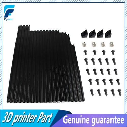 BLV mgn Cube 3D Printer Aluminum Extrusion Frame Full Kit Nuts Screw Bracket Corner For DIY CR10 3D Printer Z height 365mm