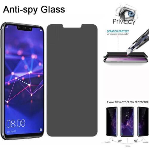 Anti Peeping Screen Protector For Huawei P30 P20Lite P20 P30Pro Antispy Tempered Glass For Huawei Mate8 9 10 20 30 Privacy Glass