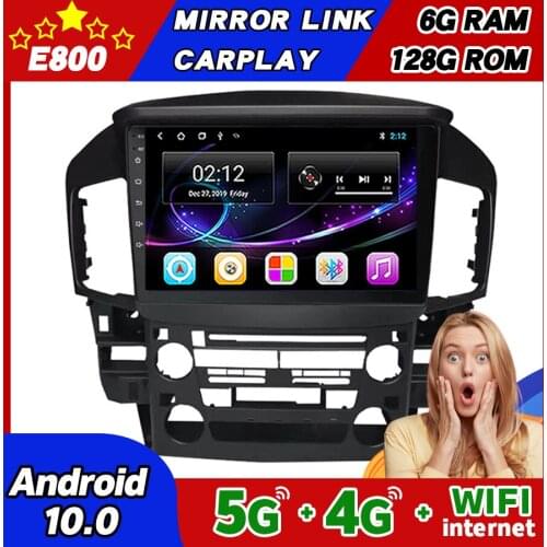 6GB Ram 128GB Rom Car Radio For Lexus RX300 1997-2003 GPS NAVIGATION For Toyota Harrier 1998 Android 10 Multimedia Video Player