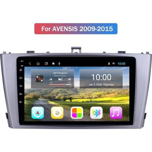 Android 10.0 System Quard Core 2G+32G WIFI HD 1024*600 Car GPS Nagavition For TOYOTA Avensis 2009-2015 Audio Stereo Head Unit