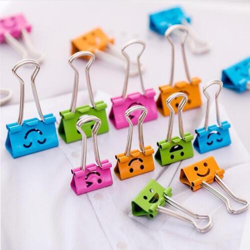 Color Long Tail Clip Mixed Boxed Student Papers Fixed Multi Function Iron Ticket Holder Large Office Stationery