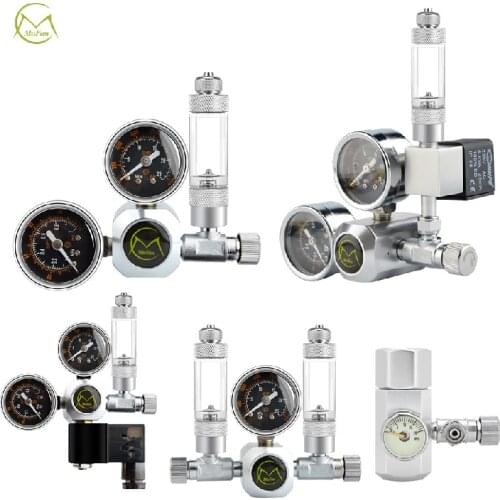 DIY Aquarium CO2 Regulator Magnetic Solenoid Kit Check Valve Fish Tank Accessories CO2 Control System Reactor Generator Set