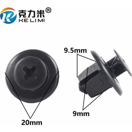 KE LI MI 30 Pieces Car Fenders Bumper Radiator Grill Retainers Clip Fasteners For Toyota