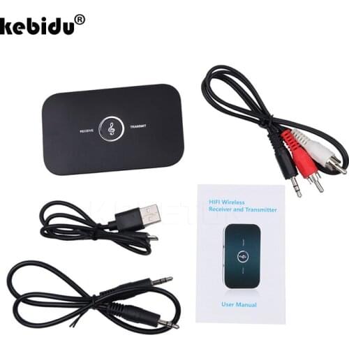 Kebidu 2 in 1 3.5mm Bluetooth Audio Transmitter Receiver Wireless A2DP Bluetooth Audio Adapter Portable Audio Player New arrival