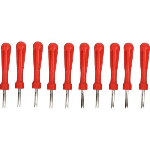 10pcs Car Valve Stems Caps Repair Tools Metal and Plastics Durable Convenient Tire Valve Core Removal Tools Wrenches 96x15x15mm