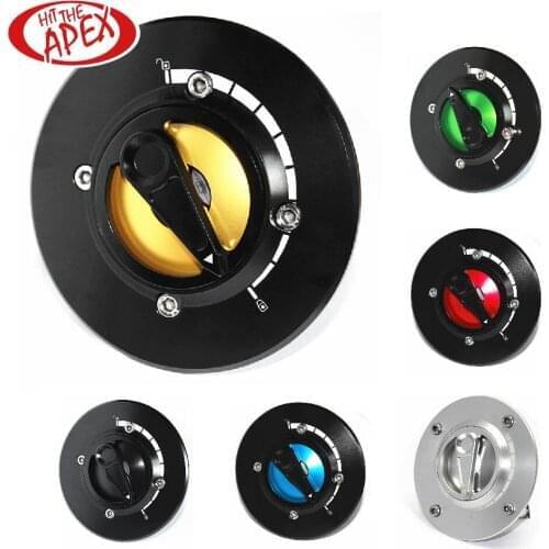 For SUZUKI GSXR600 GSXR 600 2005-2017 2018 Motorcycle Fuel Tank Cap CNC Aluminum Keyless Twist off Nimble Quick Lock Gas Cover