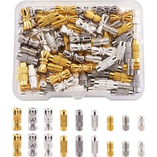 Brass Screw Clasps Fasteners Clasps Buckles for Jewelry Making Necklace Bracelet Rope End Closure Connector DIY Findings