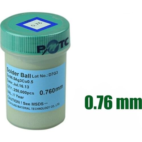 Lead-free0.76mm BGA Solder Balls Dedicated 250k for BGA Reballing