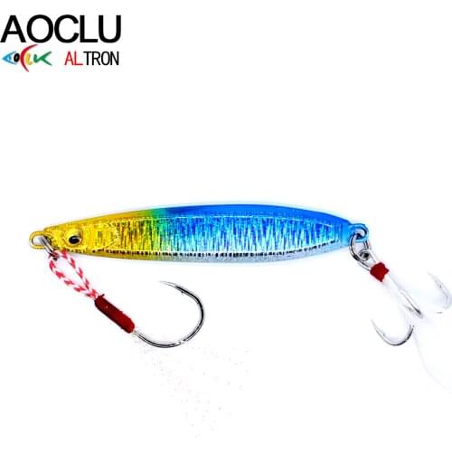 AOCLU 5 Colors Casting 10g 15g 20g 25g Metal Jig Hard Bait Sinking Stick Fishing lures Sea Bass Fresh Salt water Origin jigging