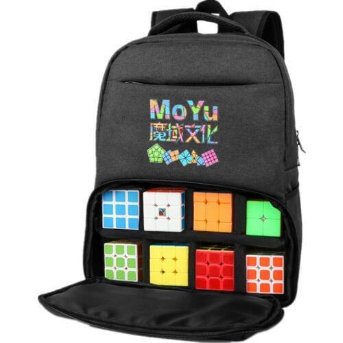 MOYU 42x16x32cm Black Cube Backpack Puzzle Cubo Magico Professional Cubes Bag Adults Toys For Boys Cube Shoulder Bags