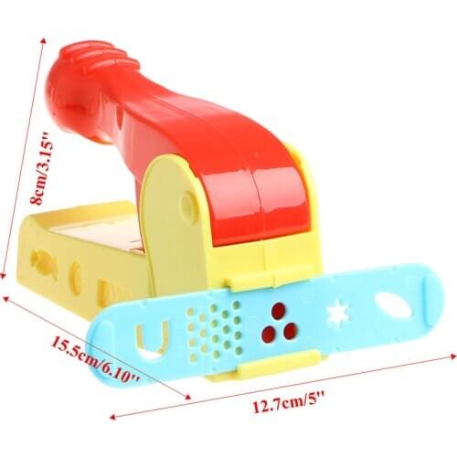 Helpful Dough Plasticine Craft Clay Extrusion Mold Tool Set Kids Learn Play Toys BX0D