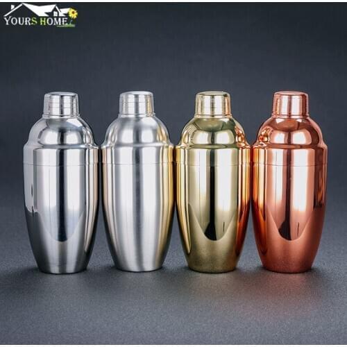 Stainless Steel Cocktail Boston Bar Shaker Bar Wine Martini Drink Mixer Set Party Bartender Tool Kit Barware