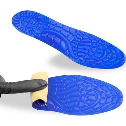 1 Pair Orthotic Shoes & Accessories Cuttable Elastic gel sports insole Sport Support Insert Woman Men shoes Feet Soles Pad