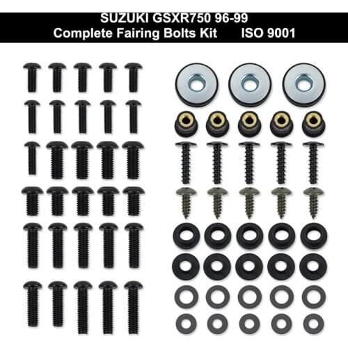 Fit For Suzuki GSX-R 750 1996 1997 1998 1999 Motorcycle Complete Full Fairing Bolts Kit Fairing Clips Screw Stainless Steel