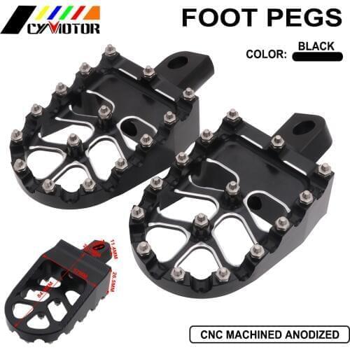 MX Rotating Style Motorcycle FootPegs Footrests Foot Pegs Wide Fat pedal For Harley Dyna Fatboy Iron 883 1200 D4 Davidson 93-17