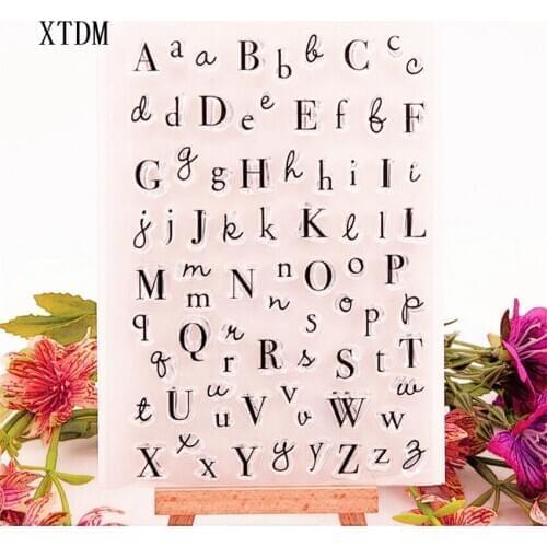 Hot sale English alphabet Transparent Clear Stamps / Silicone Seals Roller Stamp for DIY scrapbooking photo album/Card Making