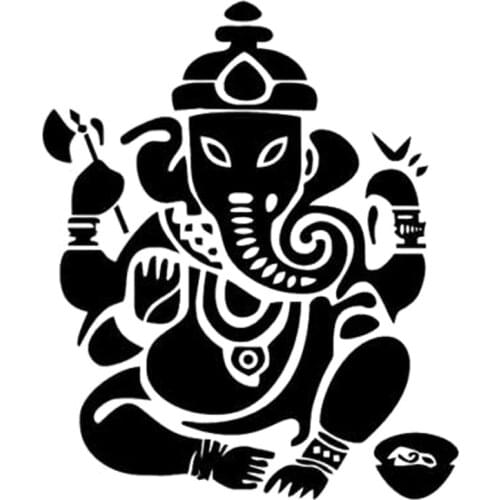 Elephant Buddha India Car Sticker Waterproof Decal Laptop Truck Motorcycle Auto Accessories Decoration PVC,15cm*12cm