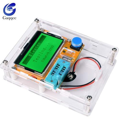Mega328 LCR-T4 Transistor Tester Diode Triode Capacitance Resistance Inductance Multimeter Module with Transparent Shield Case