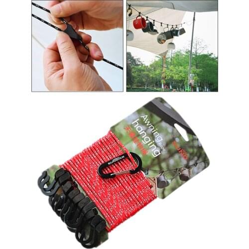 Hanging Windproof Clothesline Multipurpose Camping Accessories Clothes Line