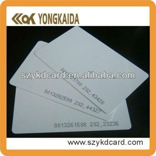 Yongkaida 2000PCS/lot ID card em4100 125khz 18000-2 for access control system