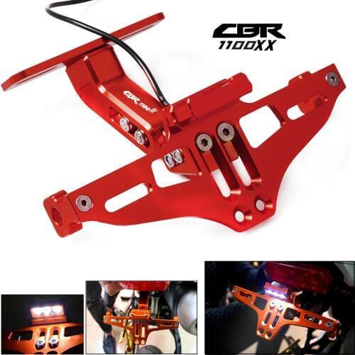 For HONDA CBR1100XX CBR 1100 XX BLACKBIRD 1997 1998 1999 - 2007 Rear License Plate Frame Licence Holder Motorcycle Number Plate