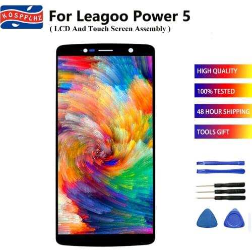 KOSPPLHZ For Leagoo Power 5 LCD Display and Touch Screen Assembly Digitizer Replacement For Leagoo Power5 Display + Tools & Tape