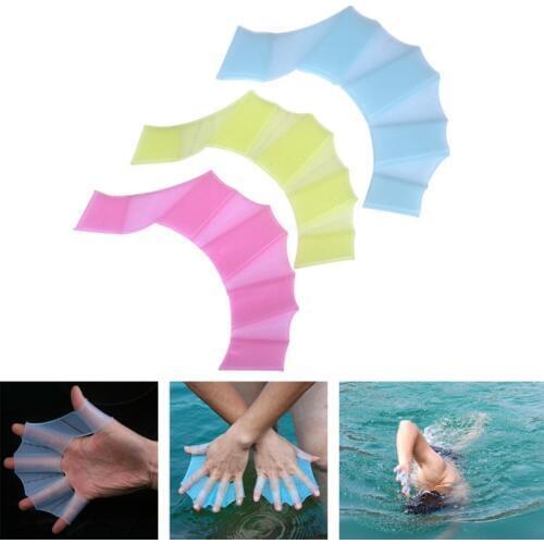 1pcs Monofin Swimming Gloves Frog Handcuffs / Frog ClawsSwimming Equipment Handcuffs Net Silicone Training Diving Gloves