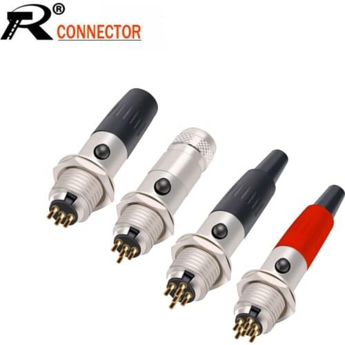 10sets/lot Mini XLR 3 4 5 Pin Female Plug+ Male Socket Small XLR Audio Microphone MIC Adapter Soldering Wire Connector