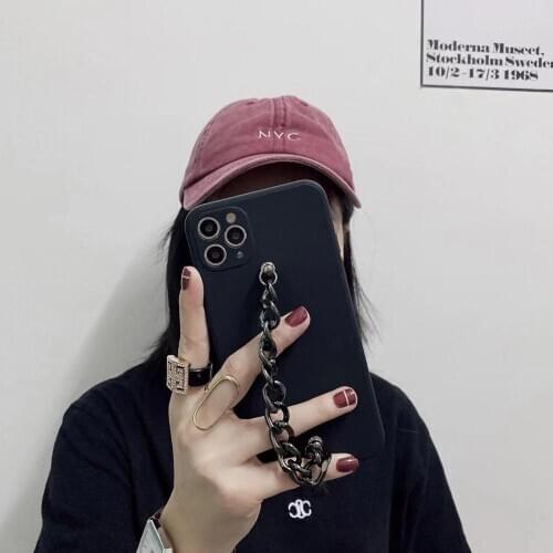 Cool Black Charms Lens protector Phone Case For iPhone12 11Pro Max XR Xs 78plus SE2020 Soft Cover Impact Body Shell Protection