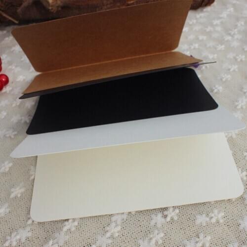 20*15cm Wish Greeting Card Scrap Booking Message Cards Kraft Paper Folding Blank Card DIY Creative Invitations Congratulation