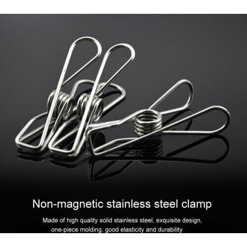 20 pieces of clothing pants pants towel socks small metal clip stainless steel clip solid spring clip small line clip