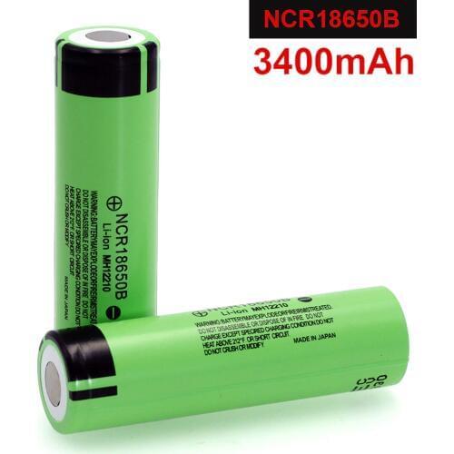 3400mAh 18650 Rechargeable Battery Lithium Battery For Flashlight batteries (NO PCB)
