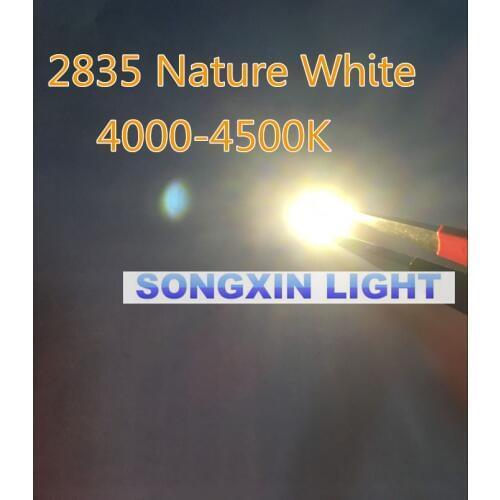 4000pcs 2835 smd led White/Nature white 0.2w-60ma 3.5*2.8*0.8mm NW smd 2835 led diodes 4000-4500k