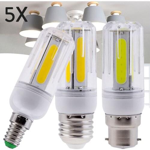 5X Bright E27 LED COB Corn Light Bulbs E26 E14 E12 B22 Lamps 220V 110V 12W 16W White Ampoule Bombilla for Home House Bedroom