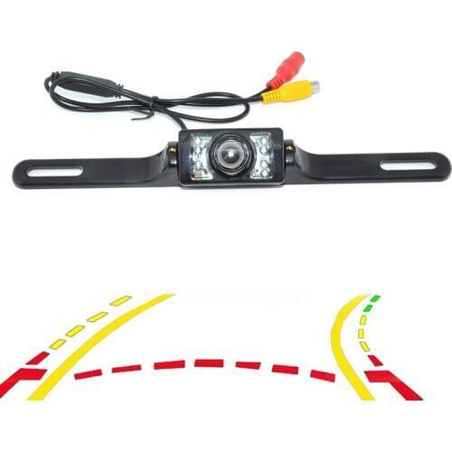 Variable Dynamic Trajectory Tracks Car Rear View Backup Camera For Universal NIGHT Car CCD CCD Rear View 7LED Camera