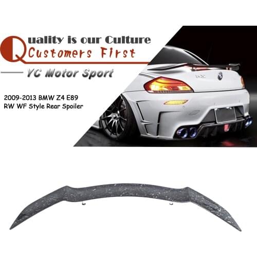 Car Accessories Forged Carbon Fiber RW White WF ED Style Rear Spoiler Fit For 2009-2013 Z4 E89 Rear Spoiler Wing