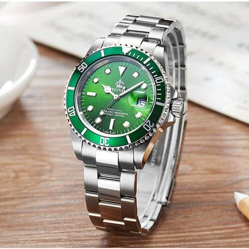 Luxury Reginald Watch Men Rotatable Bezel GMT Sapphire Glass Date Stainless Steel Women Mens Sport Quartz Watches Reloj Hombre