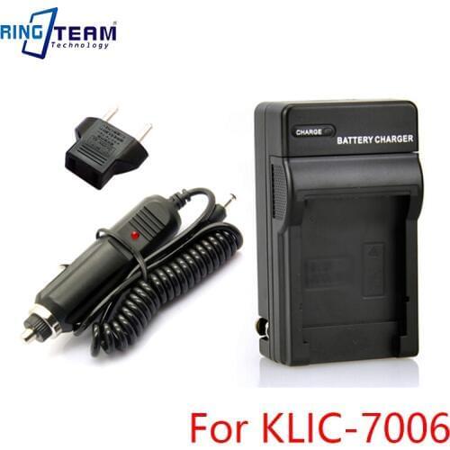 Travel Charger & DC Car Charger for Kodak KLIC-7006, KLIC7006 Battery Fit for Kodak M200 M522 M530 M532 M873 M883 Digital Camera