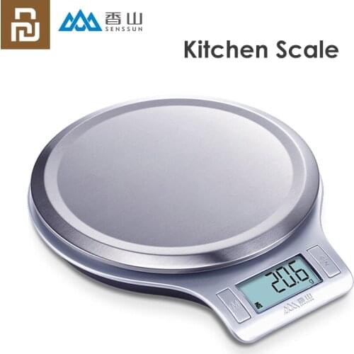 Xiaomi Xiangshan Electronic Kitchen Scale EK813 Silver Accurate Weighing Stainless Steel Scale High Precision Sensing Steelyard